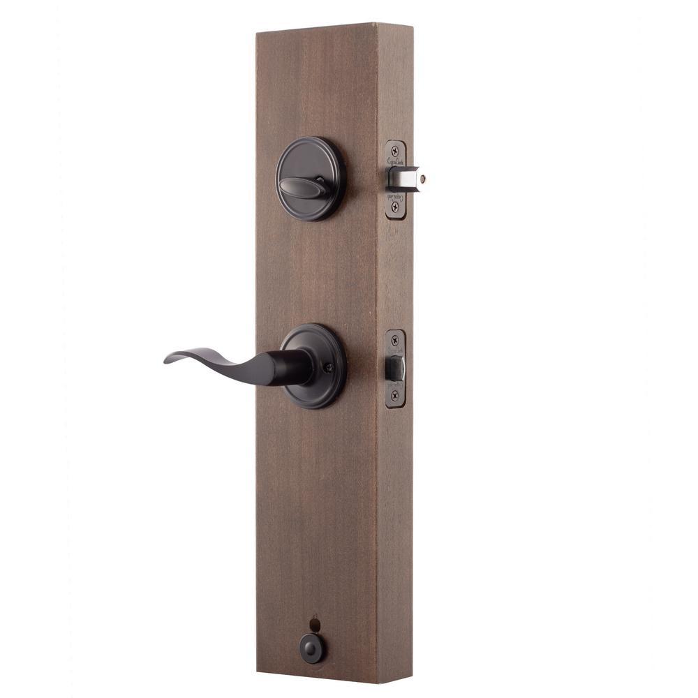 Heritage Black Door Handleset and Waverlie Lever Trim - Super Arbor