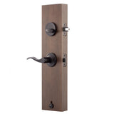 Heritage Black Door Handleset and Waverlie Lever Trim - Super Arbor