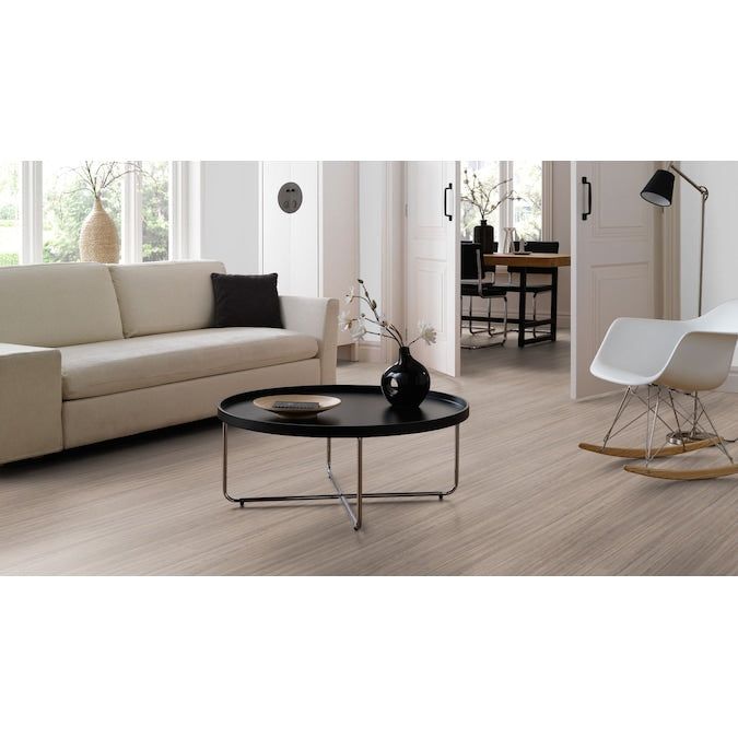 Forbo Flooring Systems Marmoleum Cinch Loc Seal Trace Of Nature 10-mm T x 12-in W x 36-in L Waterproof Wood Plank Laminate Flooring (20.34-sq ft / Carton)