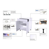 Ready to Assemble 18 in. x 36 in. x 12 in. Wall Cabinet in Glossy White