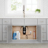 Home Decorators Collection Newport 21 in. W x 12 in. D x 36 in. H Assembled Plywood Wall Kitchen Cabinet in Pearl Gray with Soft Close