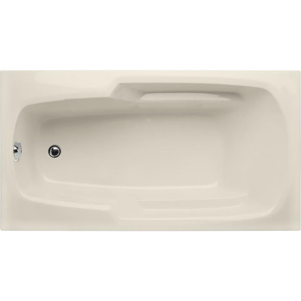 Studio 60 in. Acrylic Rectangular Drop-in Non-Whirlpool Bathtub in White - Super Arbor