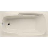 Studio 60 in. Acrylic Rectangular Drop-in Non-Whirlpool Bathtub in White - Super Arbor