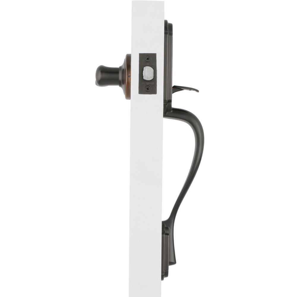 Arlington Venetian Bronze Handle Only without Deadbolt with Tustin Left-Handed Door Lever - Super Arbor