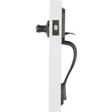 Arlington Venetian Bronze Handle Only without Deadbolt with Tustin Left-Handed Door Lever - Super Arbor