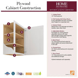 Home Decorators Collection Washington 15 in. W x 12 in. D x 36 in. H Assembled Plywood Wall Kitchen Cabinet in Valiant Onyx with Soft Close Door