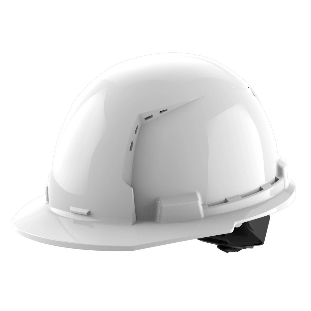 Milwaukee BOLT White Type 1 Class C Front Brim Vented Hard Hat with 4-Point Ratcheting Suspension and Tinted Dual Coat Eye Lens