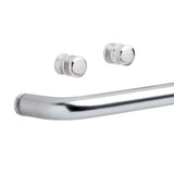 Simplicity 60 in. x 58-1/8 in. Semi-Frameless Traditional Sliding Bathtub Door in Chrome with Transition Glass - Super Arbor