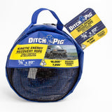 DITCH PIG 3/4 in. x 20 ft. 16000 lbs. Breaking Strength Kinetic Energy Vehicle Recovery Rope - Super Arbor