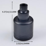 1-Spray Patterns with 4.1 GPM 2.52 in. Wall Mount Rain Fixed Shower Head in Matte Black - Super Arbor