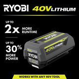 RYOBI 40-Volt Lithium-Ion 4 Ah High Capacity Battery