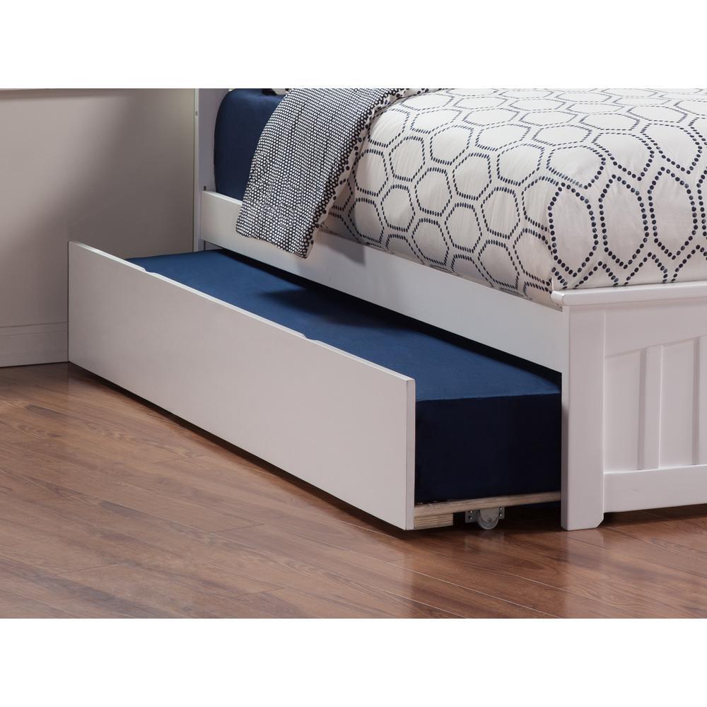Urban White Trundle Full Bed - Super Arbor