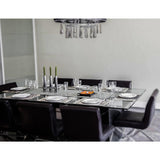 15 in. Clear Square Glass Table Top Tempered Glass 3/8 in. Thick Pencil Polish Touch Corners - Super Arbor