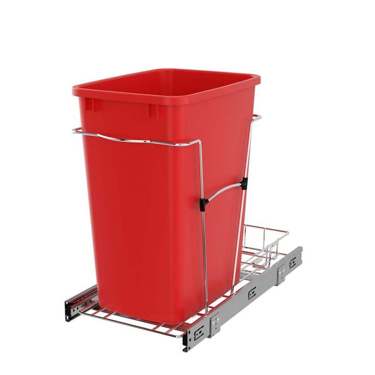 Rev-A-Shelf 35-Quart Plastic Pull Out Trash Can