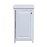 Dorset 17 in. W x 29 in. H Freestanding Floor Bath Storage Cabinet with Door in White - Super Arbor