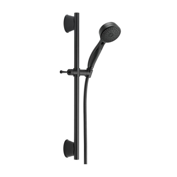 ActivTouch 9-Spray 3.7 in. Single Wall Mount Handheld Shower Head in Matte Black - Super Arbor