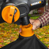 Worx TRIVAC 2.0 70 MPH 600 CFM Electric 12 Amp 3-in-1 Blower, Mulcher, Yard and Lawn Vacuum with Metal Impeller - Super Arbor
