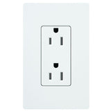 Tamper-Resistant Duplex Receptacle, 15 Amp, White - Super Arbor
