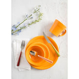 13 5/8 in. Butterscotch Orange Ceramic Oval Platter