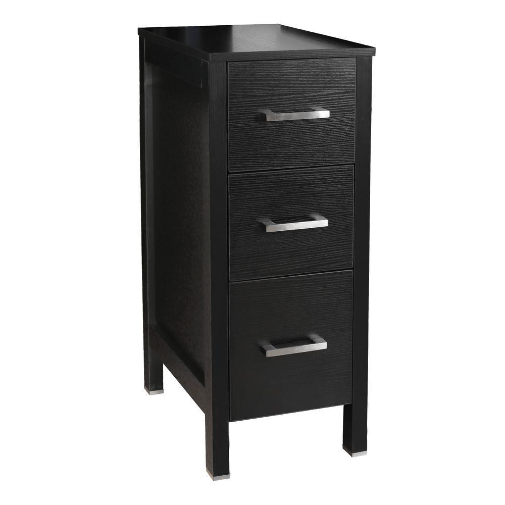 20 in. W x 12 in. D x 30 in. H Bathroom Vanity Cabinet Linen Cabinet with Three Drawers in White - Super Arbor
