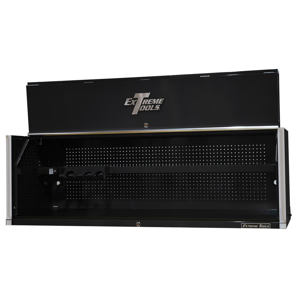 RX Professional 72 in. 0-Drawer Extreme Power Workstation Hutch in Black - Super Arbor
