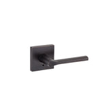 Lisbon Polished Chrome Square Privacy Bed/Bath Door Lever - Super Arbor