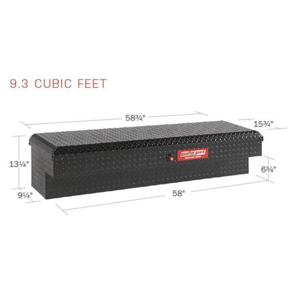 Weather Guard Defender Matte Black Aluminum Lo-Side Truck Box (58 in. x 15 in. x 13 in.) - Super Arbor