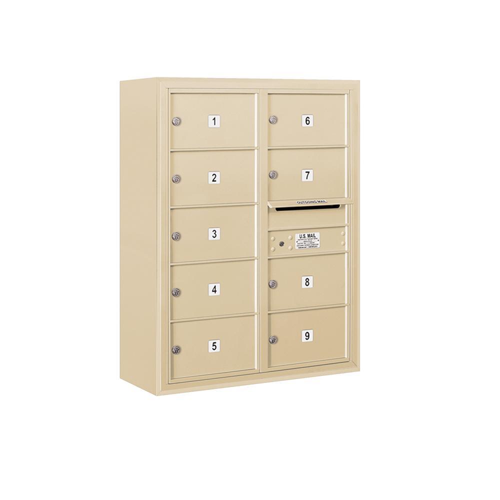 3800 Horizontal Series 9-Compartment Surface Mount Mailbox - Super Arbor