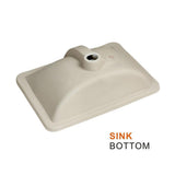 18 in. x 13 in. Rectangular Lavatory Undercounter Bathroom Ceramic Sink 1633W in White - Super Arbor