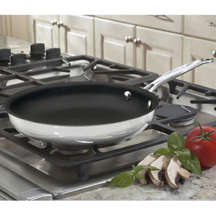 Chef's Classic 2-Piece Stainless Steel Nonstick Skillet Set