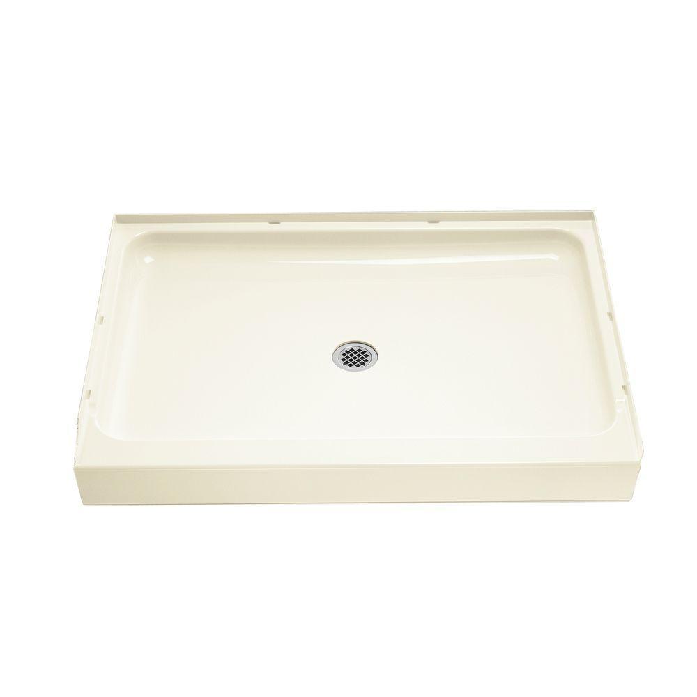 Ensemble 48 in. x 34 in. Single Threshold Shower Floor in White - Super Arbor