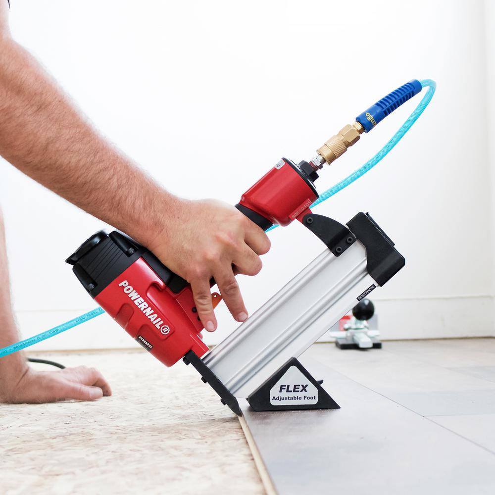 F-Series 18-Gauge Pneumatic Trigger-Pull Engineered Flooring Nailer - Super Arbor