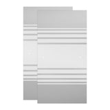 Simplicity 60 in. x 58-1/8 in. Semi-Frameless Traditional Sliding Bathtub Door in Chrome with Transition Glass - Super Arbor