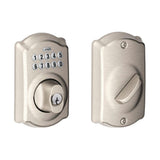 Camelot Satin Nickel Keypad Electronic Door Lock Deadbolt - Super Arbor
