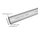 4 in. x 10 ft. PVC Schedule 40 Foam-Core DWV Pipe - Super Arbor