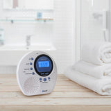 Water Resistant Digital AM/FM Bluetooth Shower Clock Radio with Digital Tuning - Super Arbor