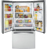 GE 18.6 cu. ft. French Door Refrigerator in Fingerprint Resistant Stainless Steel, Counter Depth (33" Wide)