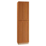 Home Decorators Collection Newport 24 in. W x 24 in. D x 90 in. H Assembled Plywood Pantry Kitchen Cabinet in Cinnamon with 4ROT Soft Close