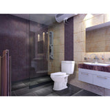 Talos 2-Piece 1.6 GPF Single Flush Elongated Toilet in White - Super Arbor