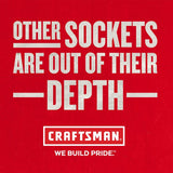 Craftsman 7/32 in. SAE 6 Point Standard Shallow Socket