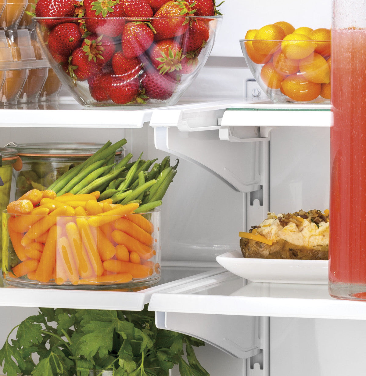GE 18.6 cu. ft. French Door Refrigerator in Fingerprint Resistant Stainless Steel, Counter Depth (33" Wide)