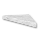 15 in. Corner Shelf Niche in Calacatta White - Super Arbor