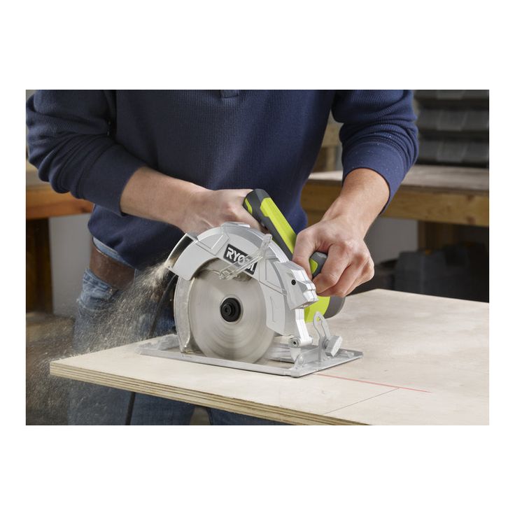 15 Amp Corded 7-1/4 in. Circular Saw with EXACTLINE Laser Alignment System, 24T Carbide Tipped Blade, Edge Guide and Bag