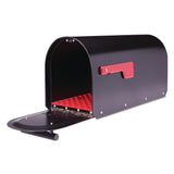Sequoia Black Heavy Duty Post Mount Mailbox - Super Arbor