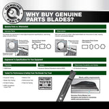 Powercare 42 in. Lawn Tractor Blade Set