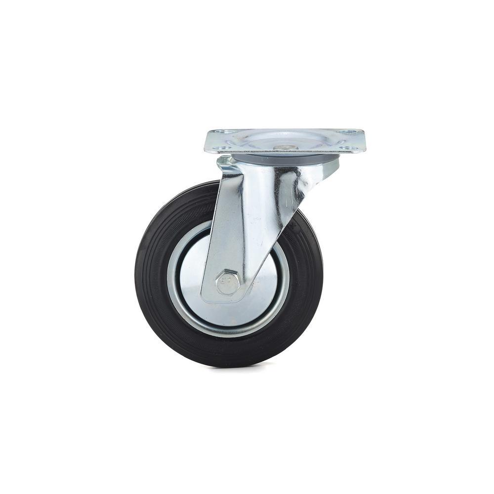 6-5/16 in. black Swivel Without Brake plate Caster, 308.7 lb. Load Rating - Super Arbor