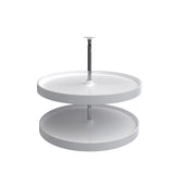 Rev-A-Shelf 28 in Almond Polymer Full Circle Lazy Susan, 2-Shelf (LD-2062 Series)