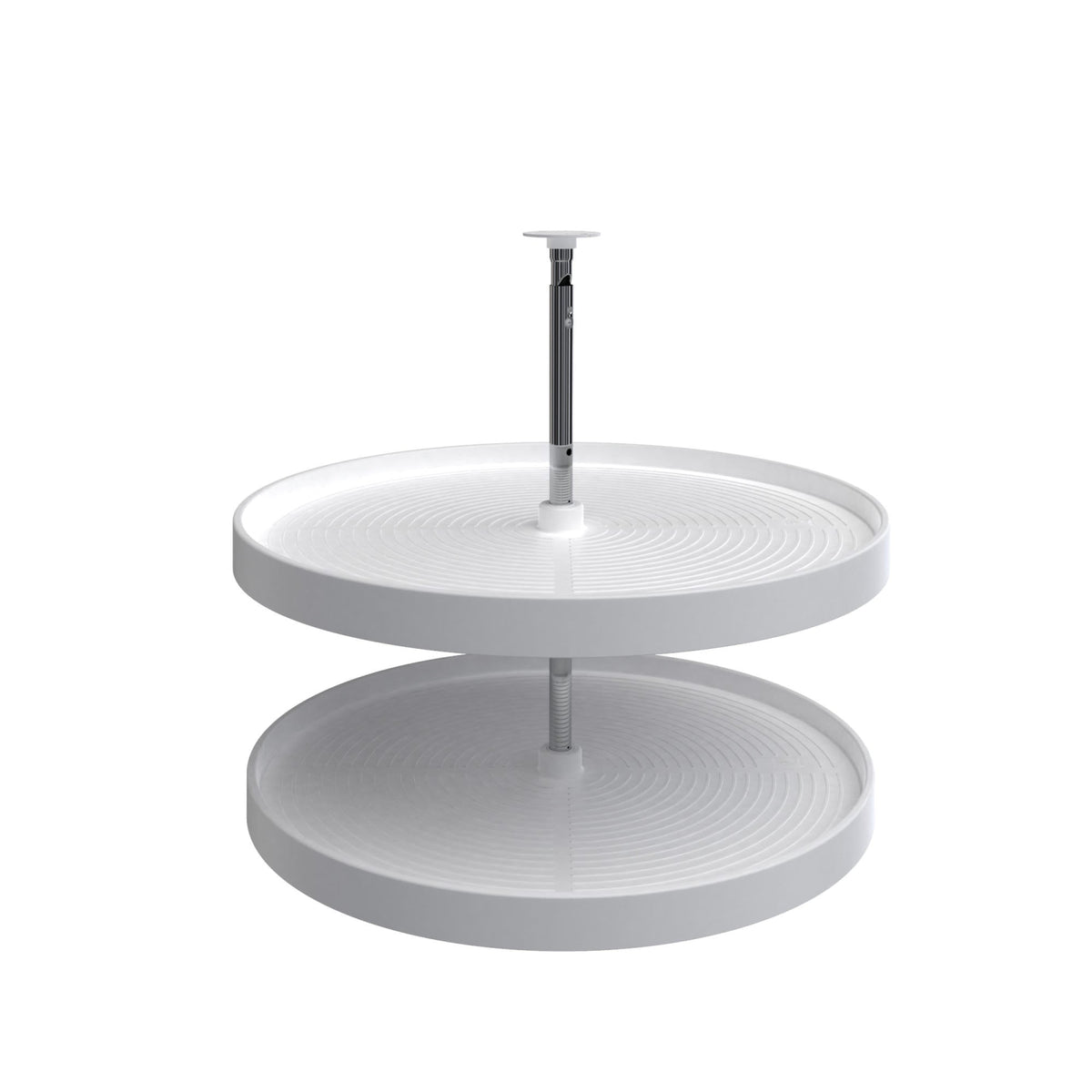 Rev-A-Shelf 32 in Almond Polymer Full-Circle 2-Shelf Lazy Susan (LD-2062 Series)