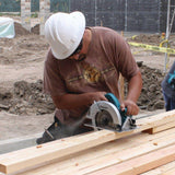 7-1/4 in. 15 Amp Corded Circular Saw with Dust Port 2 LED Lights 24T Carbide Blade - Super Arbor