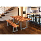 28 in. (710 mm) Stainless Steel Adjustable Legs for Structural Table  (2-Pack) - Super Arbor